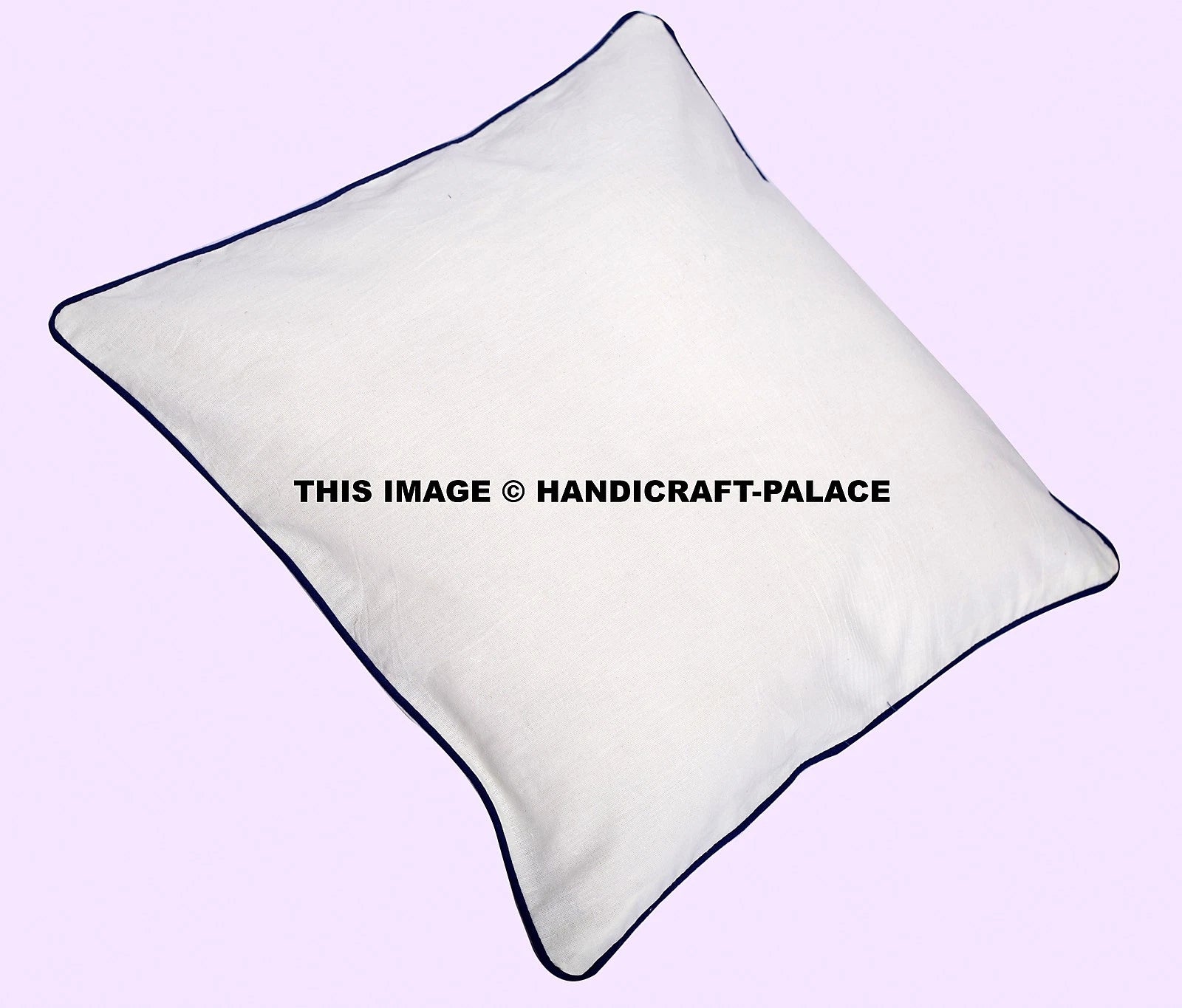 16" White Plain Solid Throw House Pillow Case Bed Sofa Waist Cushion Cover Boho