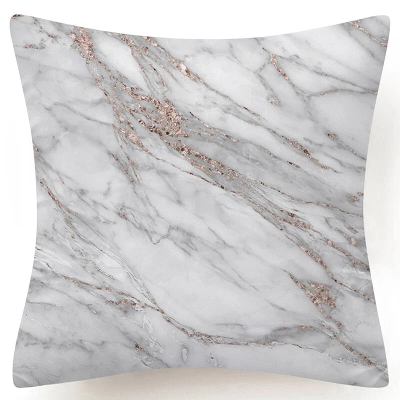 Marble Print Throw PILLOW COVER Decorative 2-Sided Sofa Bed Cushion Case 18x18"