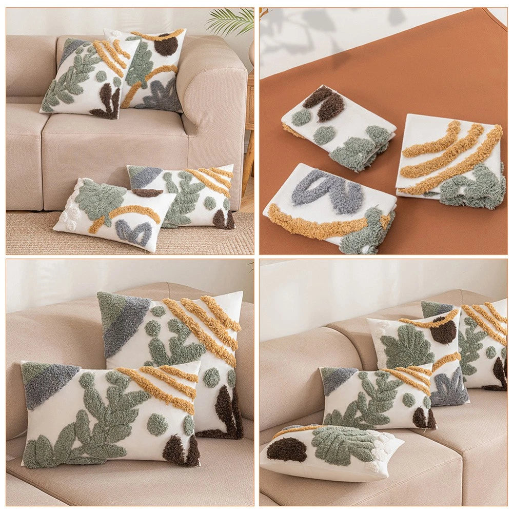 Pillow Case Cotton Cushion Covers Sofa Couch Bed Pillowcases Pattern Throw