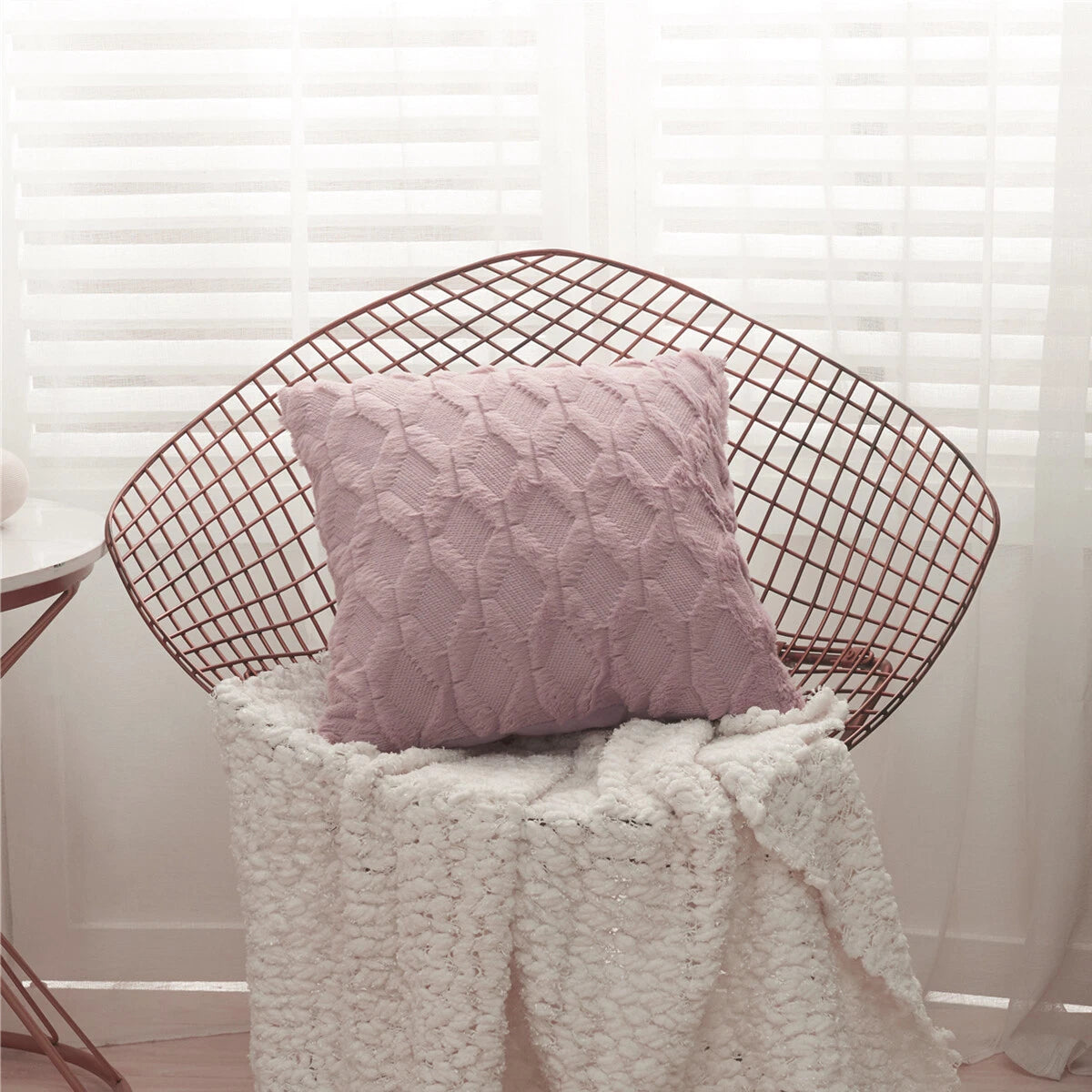 18X18"Throw Pillow Covers Corduroy Sofa Cushion Plush Decor Sofa Cushion Cover