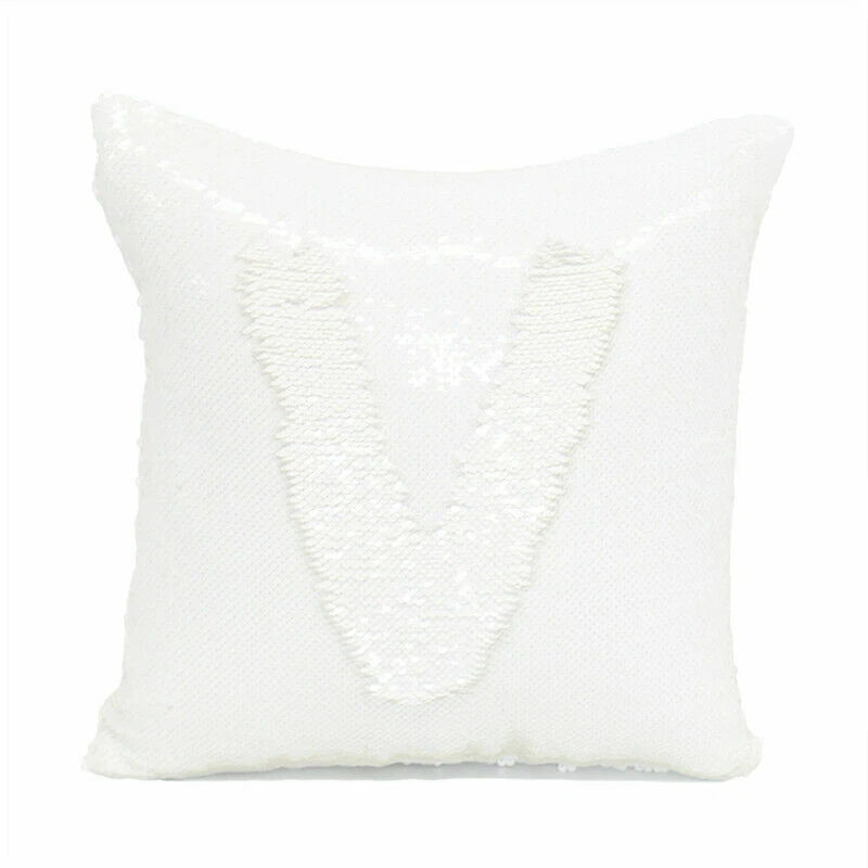 50Pcs Sublimation Blank Reversible Sequin Pillow Case Throw Cushion Cover 16x16"