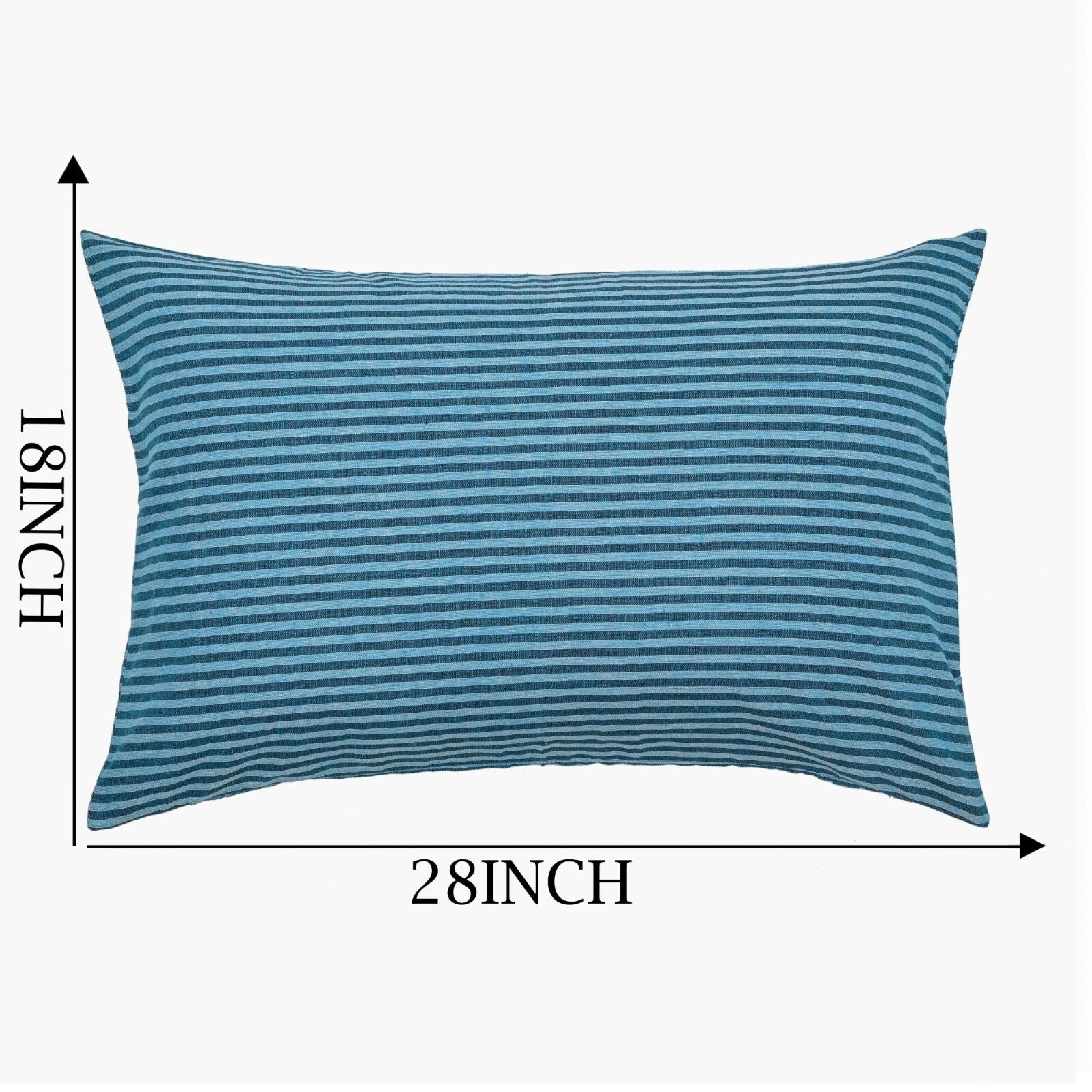 Cotton Pillow Case Cover Home Sofa Bad Decor Striped Throw Cushion Cover-18x28
