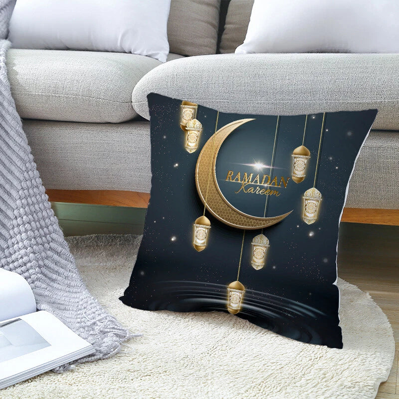 2X Cushion Cover Pillow Case Sofa Ramadan Bedroom Home Decorative Pillowcase