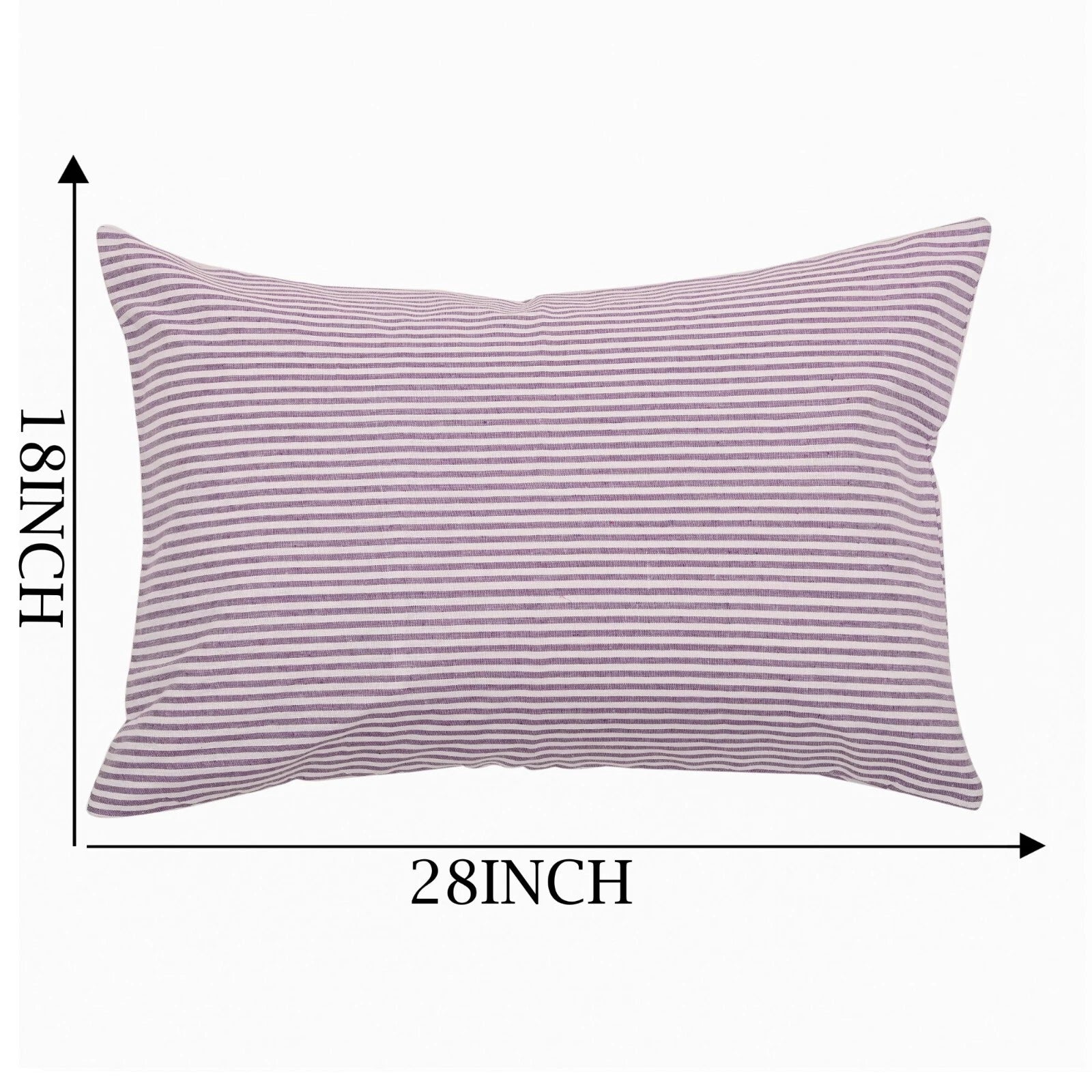 Cotton Cushion Covers Striped Throw Pillow Cover Case Sofa Bad Home Decor-18x28