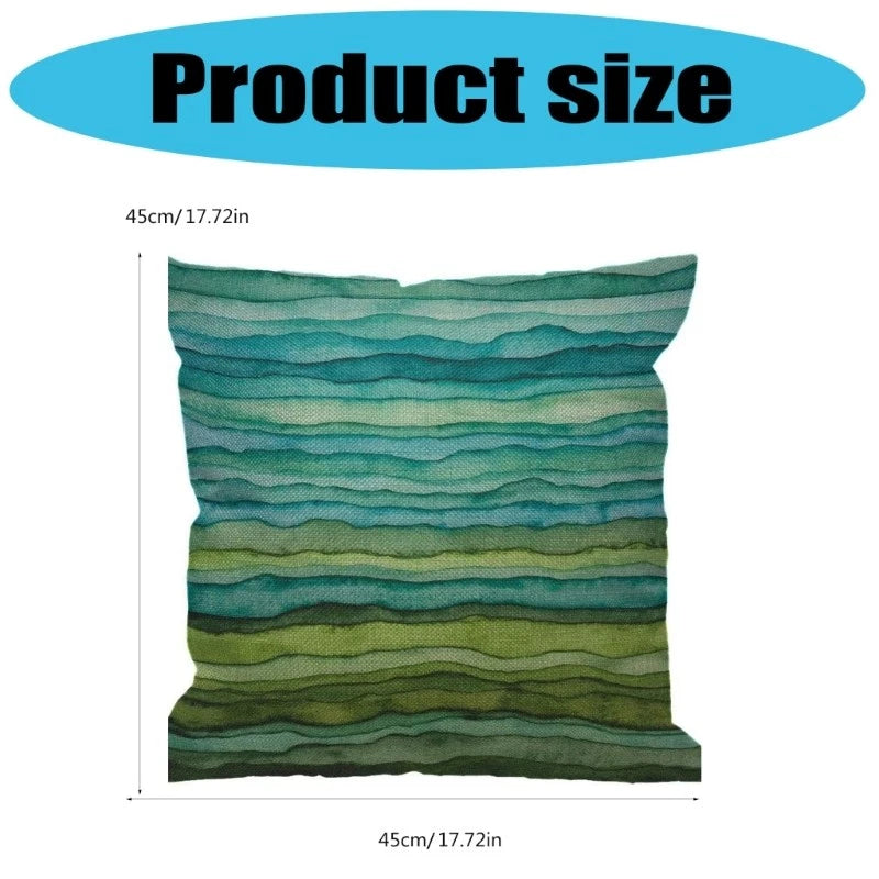 2 Flower Print Pillow Case Polyester Fiber Sofa Bed Decorations Cushion Covers