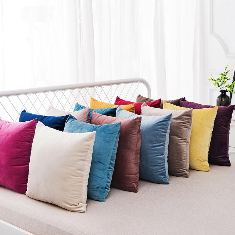 40*40cm Pillowcase Velvet Pillow Cover Soft Square Cushion Case Sofa Sleeper Hot