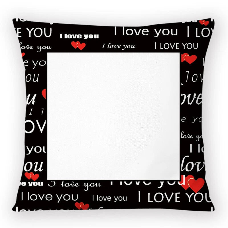 Letters Quote Words I Love You Throw Pillow Cases Cushion Covers Home Sofa Decro