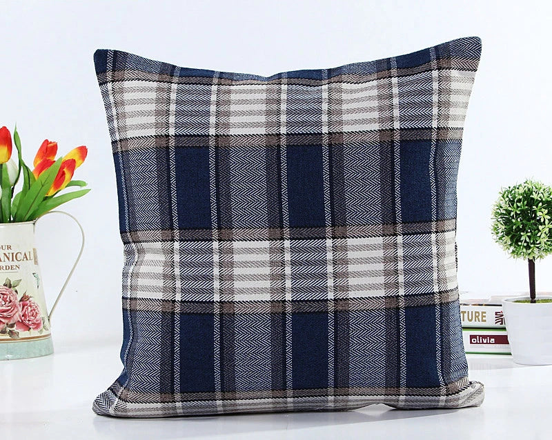 Classic Linen Cotton Cushion Cover Throw Pillow Case Sofa Home Decor Bed