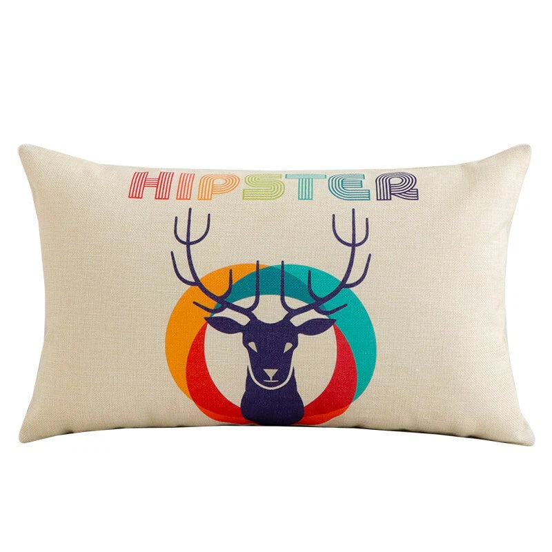 10Pcs DIY Sublimation Blank Linen Pillow Case Home Sofa Car Waist Cushion Cover