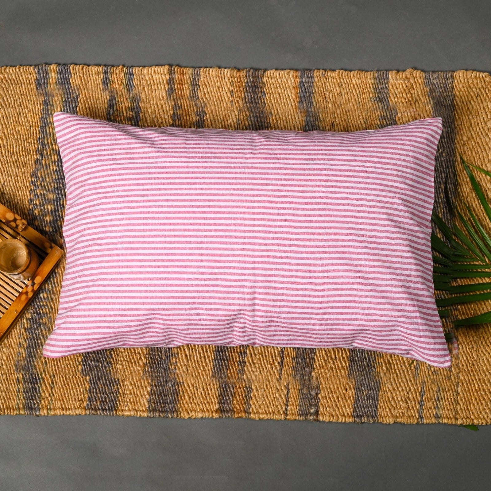 Cotton Throw Pillow Cover Striped Cushion Case Covers Home Sofa Decor 18 x 28"