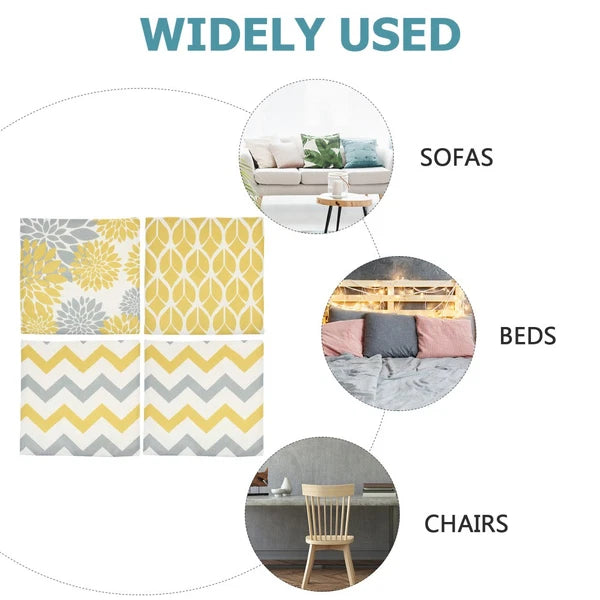 4 Pcs Pillow Case Office Decorative Pillowcase Sofa Bed Cushion Cover