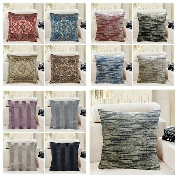 Vintage Premium  PILLOW COVER Euro Sofa Home Decor Bed Cushion Case 18x18"