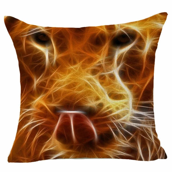 18'' 3D Animal Throw Chair Seat Pillow Case Cover Sofa Waist Cushion Cover