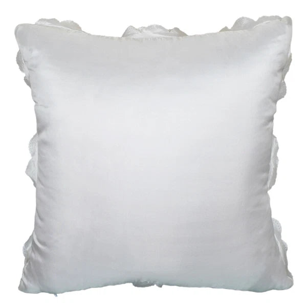 3D Flower Rose Pattern Linen Cushion Cover Pillowcase Sofa Decor Square 16.5”