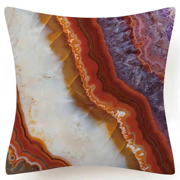 Marble Print Throw PILLOW COVER Decorative 2-Sided Sofa Bed Cushion Case 18x18"