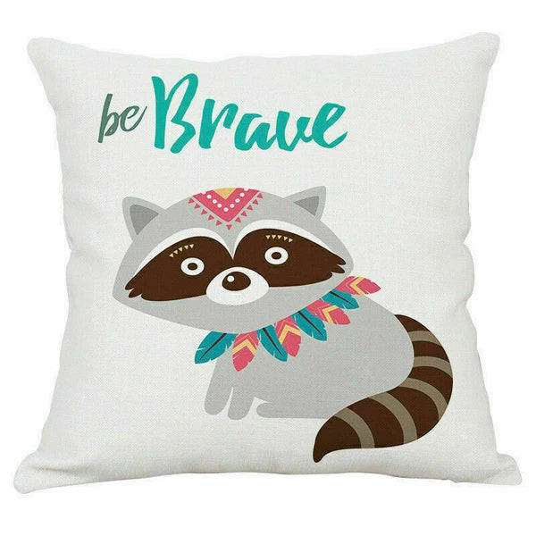 Decor Cushion Car Animal Cover Fox Case Sofa Cartoon Home