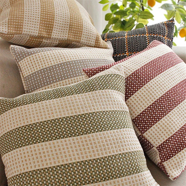 18"x18" Cotton Fabric Throw Pillow Covers Sofa Bed Cushion Cover Case Decorative