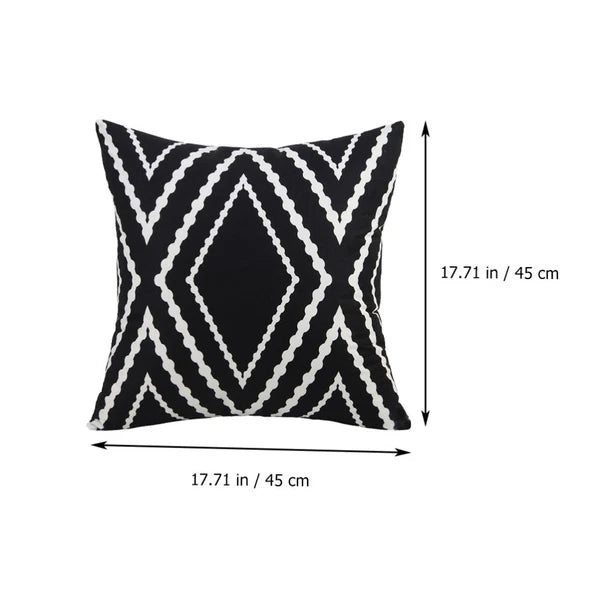Geometric Pillow Cover Simple Sofa Cushion Pillowcase Geometry Printed Texture