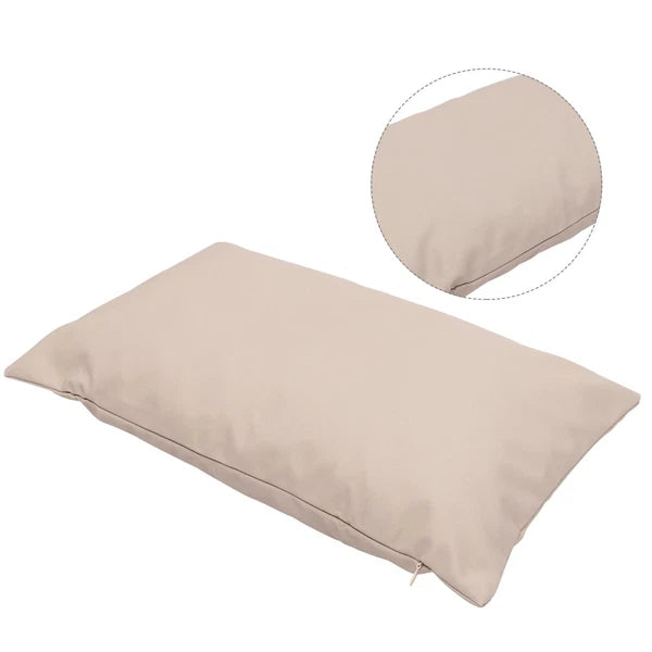 2 Pcs Waterproof Throw Pillowcase Outdoor Cover Sofa Cushion Covers
