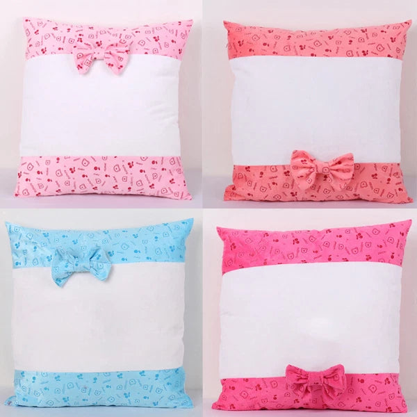 10Pcs Heart Shape Sublimation Blank Pillow Case Home Sofa Car Decor DIY Printed