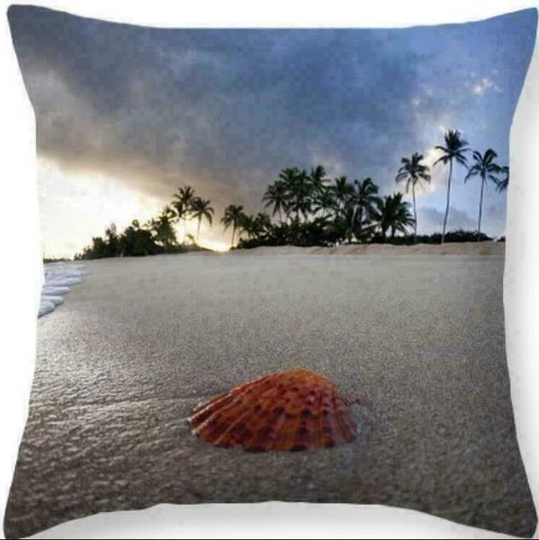 Decor Cushion Seaside Sofa Cover Cover Scenery Beautiful Pillow Pillow Home Case