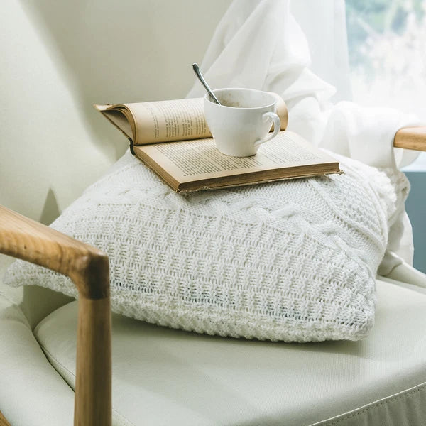 Square Knitted Pillowcase Sofa Bed Throw Waist Cushion Covers Chair Office Decor