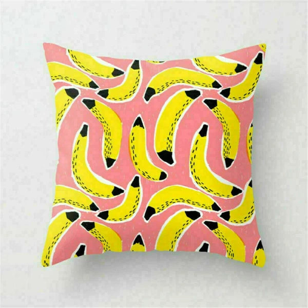 Yellow Pillow Case Sofa Car Cover Cushion Decor Waist Throw Home