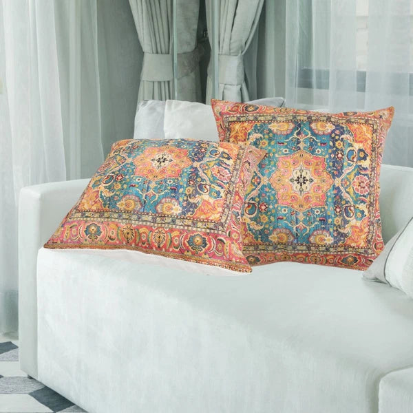 2 Pcs Pillow Case Cushion Cover Boho Style Living Room Covers Sofa Bed