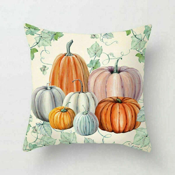 18inch Halloween Pumpkin Pillow Case Waist Throw Home Cover Sofa Cushion Decor