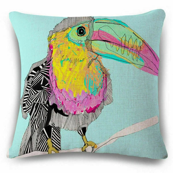 18inch Animal Pattern Pillow Case Sofa Waist Cushion Cover Home Decor