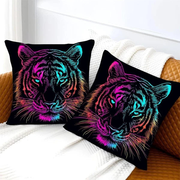Throw Pillow Cases Set of 2 for Bed Cushions Square Pillow Cases for Car Couch