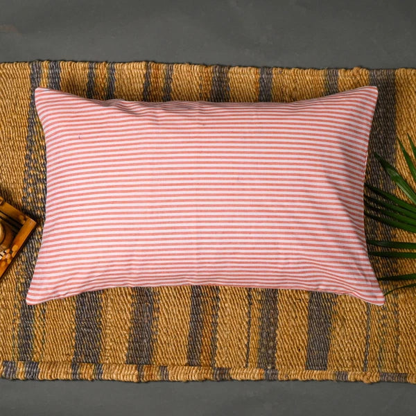 Cotton Pillow Case Cover Home Sofa Bad Decor Striped Throw Cushion Cover-18x28
