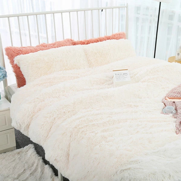 Faux Fur Fluffy Plush Throw Pillow Cases Shaggy Sofa Bed Cushion Cover 50x70cm