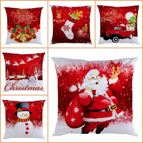 18"x18" Christmas Pillow Covers Cushion Covers Decoration Holiday Decor for Sofa