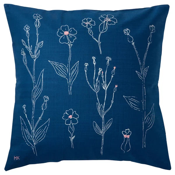 IKEA ÅKERNEJLIKA Cushion Cover 50x50cm Sofa Pillow Case Soft Flower Patterned