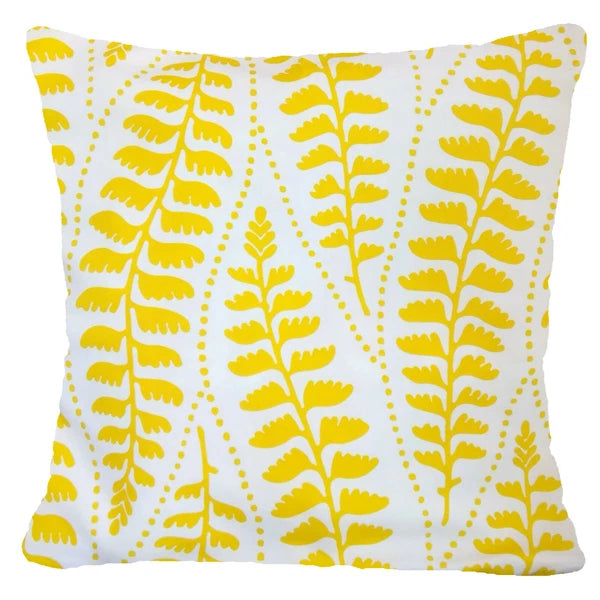 Yellow Throw PILLOW COVER 2-Sided Gray White Decorative Sofa Cushion Case 18x18"
