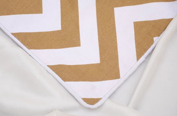 Chevron Cushion Covers 100% Cotton Zigzag Style Home Sofa Outdoor Décor 18x18''.