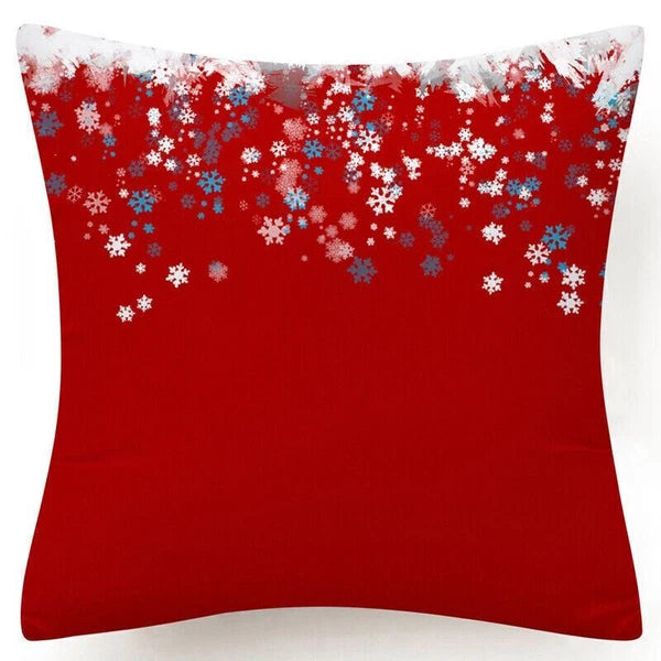 Throw PILLOW COVERS Christmas Decorative Xmas TWO-Sided Sofa Cushion Case 18x18"
