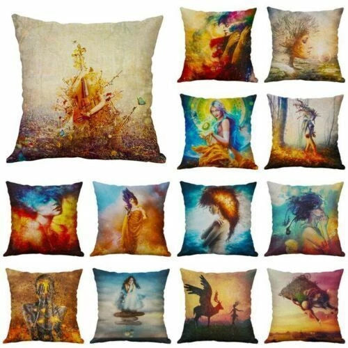 Abstract PillowCase Home Covers Characters Decor Waist Sofa Cushion Pillow Cover