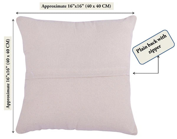 Indian Suzani Evil Eye Hamsa Embroidery Cushion Covers Bed Sofa Pillow Case 40CM