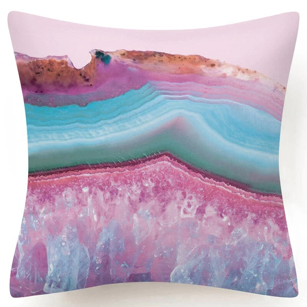 Marble Print Throw PILLOW COVER Decorative 2-Sided Sofa Bed Cushion Case 18x18"