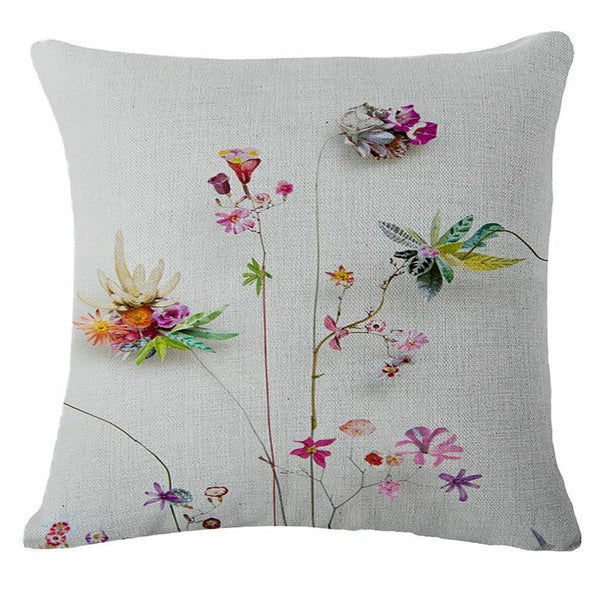 Flower Fresh Pillow Case Sofa Waist Throw Cushion Cover Home Decor