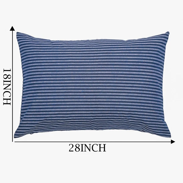 Cotton Cushion Covers Striped Throw Pillow Cover Case Sofa Bad Home Decor-18x28