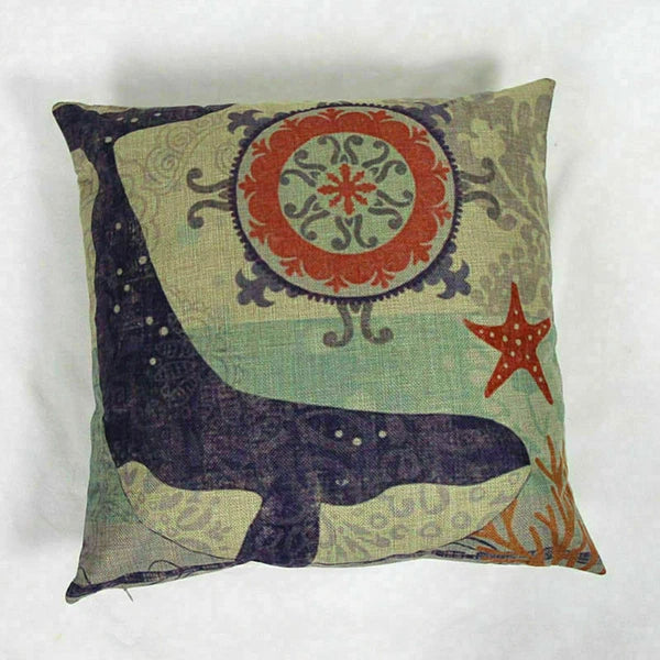 Covers Cushion pillowcases Sofa Animal Ocean Cotton Sea Beach pillow Style