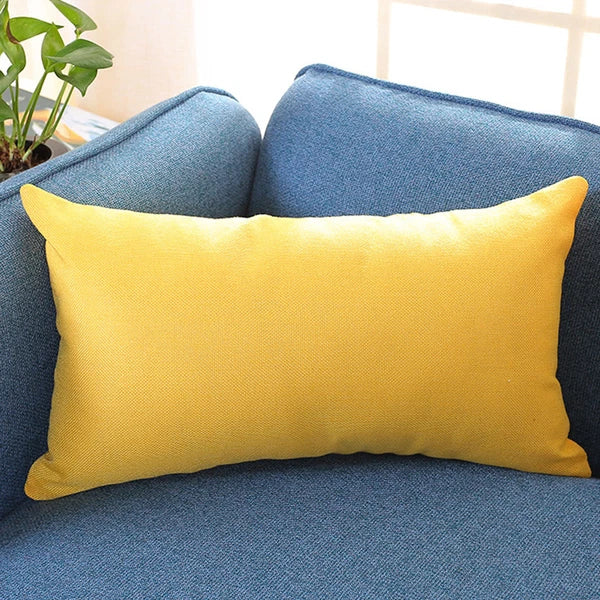 Rectangle Cushion Cover Silk Throw Pillow Case Sofa Car Bed Pillowcase  House