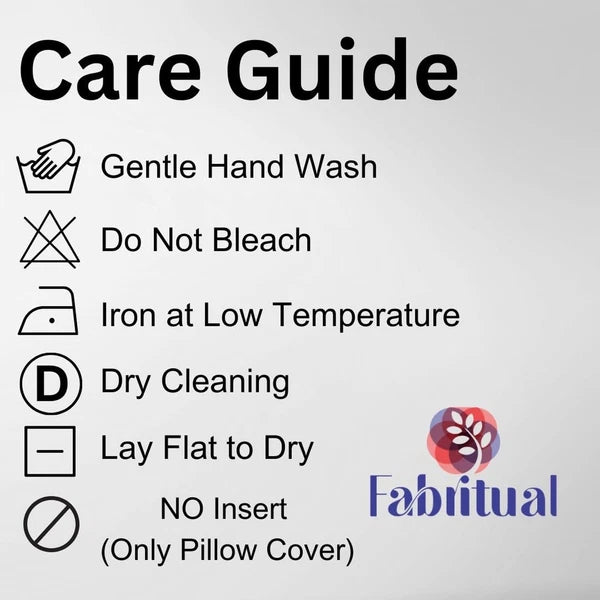 Handmade Block Print Thick Linen 22X22 Inches Vintage Pillowcase Cushion Cove...