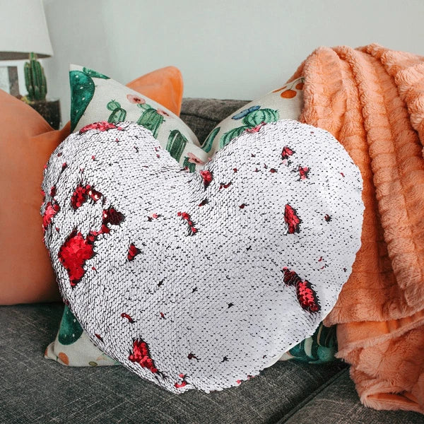 Heart-shaped Pillowcase Bed Decor Pillows Hearts Cover Sofa Covers