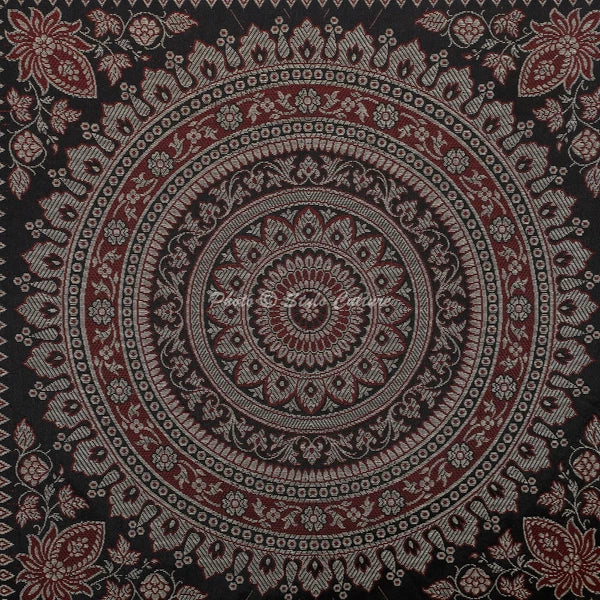 Brocade Jacquard Cushion Cover Ethnic Sofa Cover Decorative Bohemian Home Decor