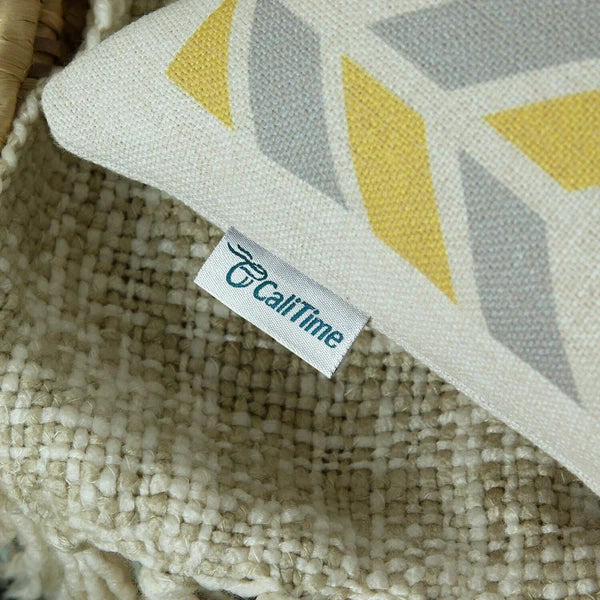 Set of 6 Throw Pillow Covers Sofa Canvas Square Cushion Cover Linen 18" x 18"