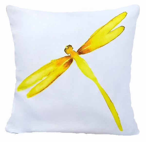 Yellow Throw PILLOW COVER 2-Sided Gray White Decorative Sofa Cushion Case 18x18"